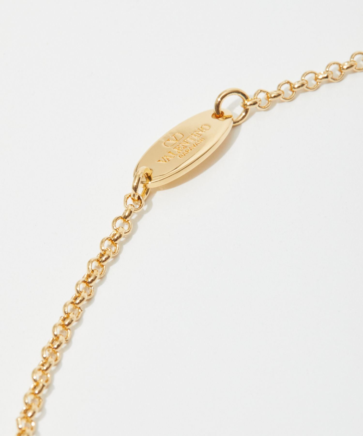 Valentino VALENTINO 5W2J0Q37MET Necklace VLOGO SIGNATURE Women's Accessories Garavani V Logo Signature Pendant NECKLACE CS4