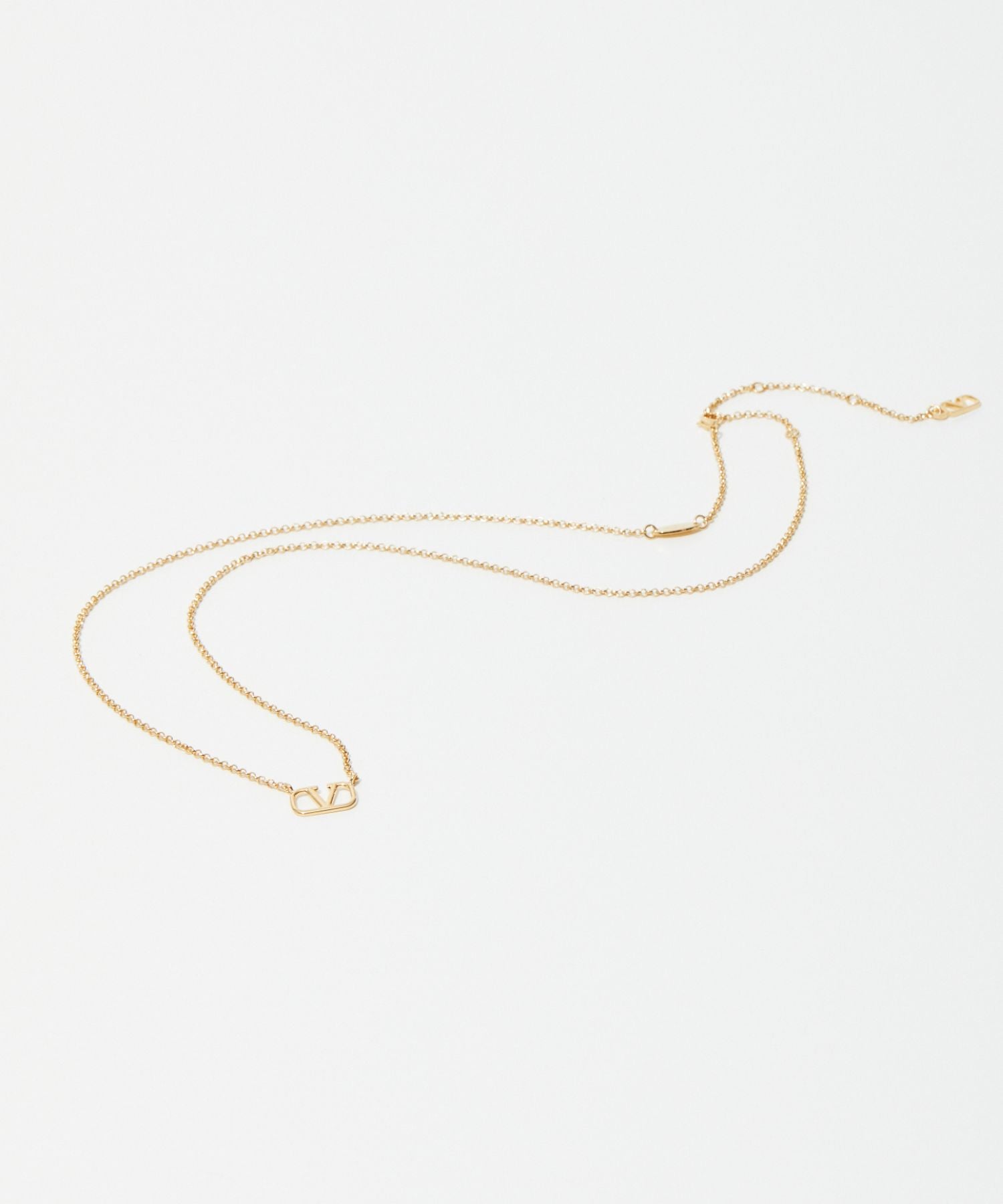 Valentino VALENTINO 5W2J0Q37MET Necklace VLOGO SIGNATURE Women's Accessories Garavani V Logo Signature Pendant NECKLACE CS4