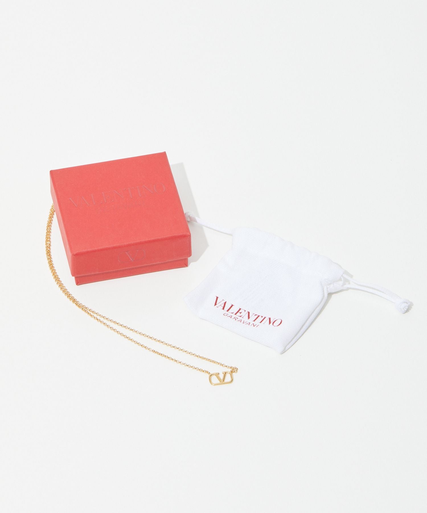 Valentino VALENTINO 5W2J0Q37MET Necklace VLOGO SIGNATURE Women's Accessories Garavani V Logo Signature Pendant NECKLACE CS4