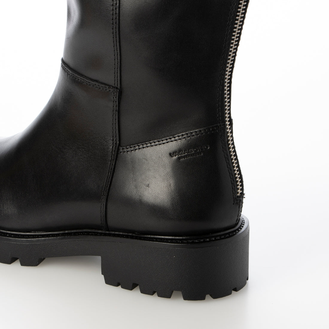VAGABOND Round Toe Back Zip Long Boots