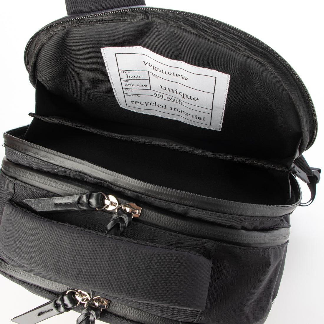 Veganview crinkle nylon backpack L size