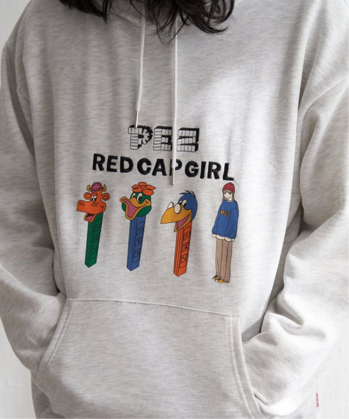 ヴァンス エクスチェンジ VENCE EXCHANGE PEZ×Red Cap Girl コラボパーカー （ダークグレイ） ダークグレイ