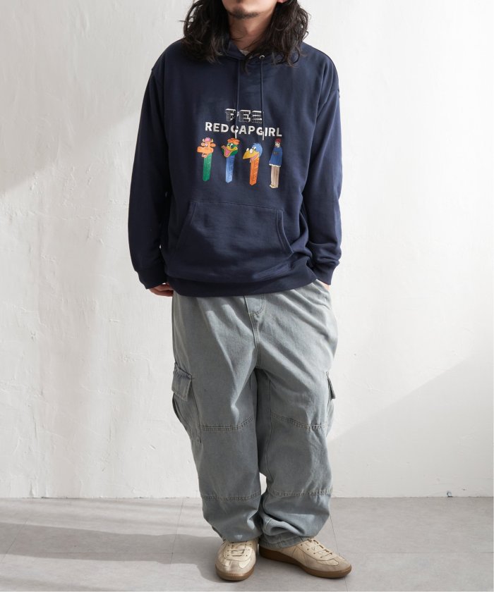ヴァンス エクスチェンジ VENCE EXCHANGE PEZ×Red Cap Girl コラボパーカー （ダークグレイ） ダークグレイ
