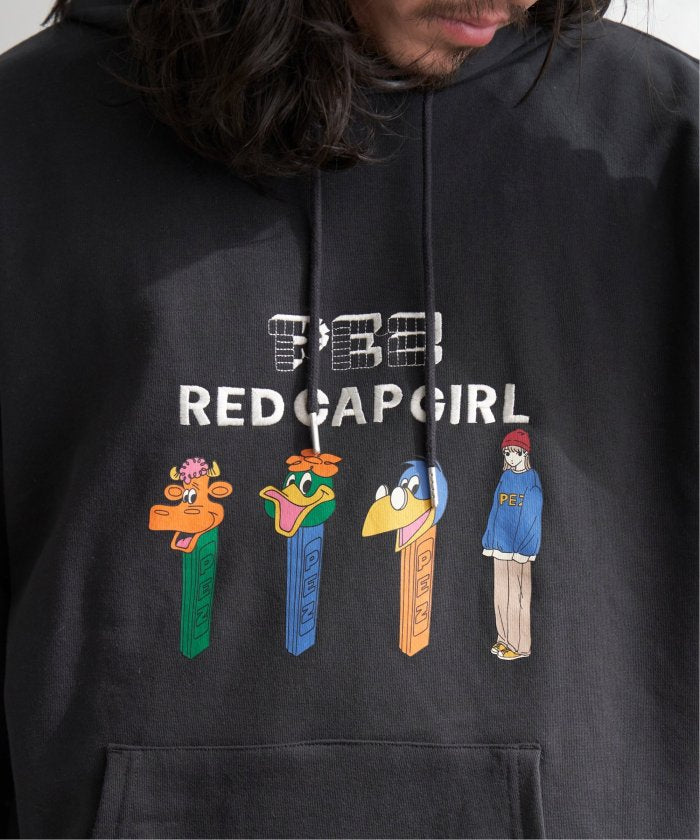 ヴァンス エクスチェンジ VENCE EXCHANGE PEZ×Red Cap Girl コラボパーカー （ダークグレイ） ダークグレイ
