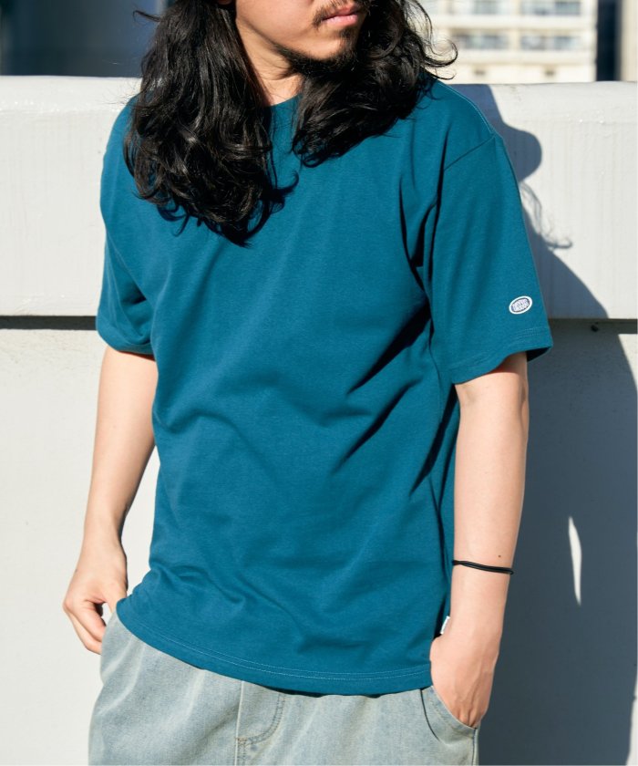 ヴァンス エクスチェンジ VENCE EXCHANGE DISCUS ATHLETIC クルーTシャツ （ブラック） ブラック