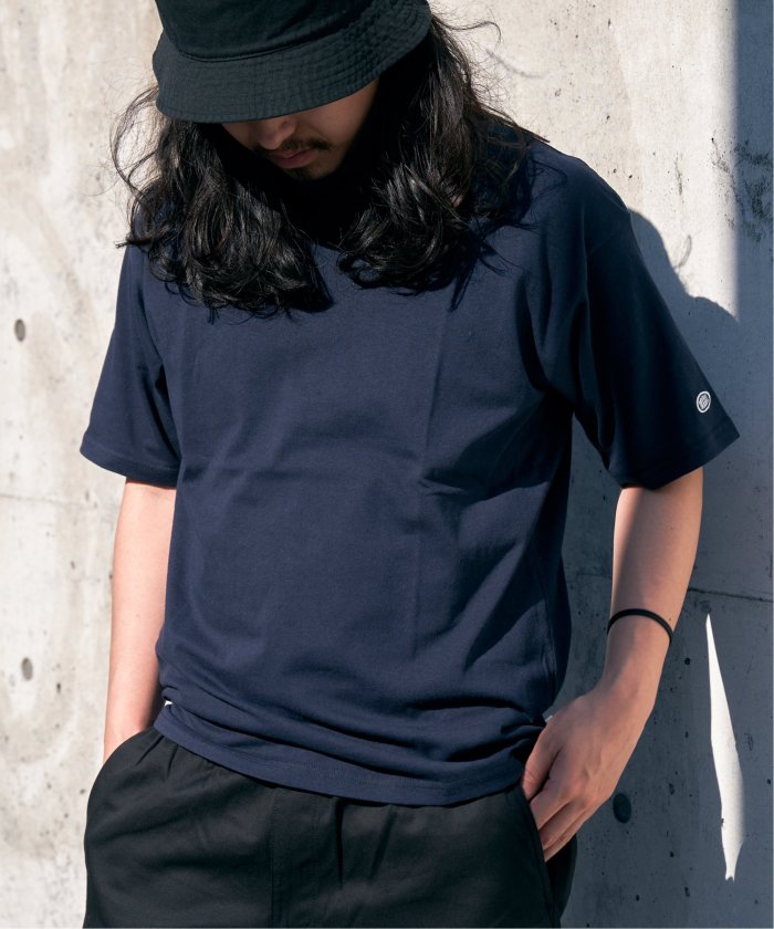 ヴァンス エクスチェンジ VENCE EXCHANGE DISCUS ATHLETIC クルーTシャツ （ブラック） ブラック