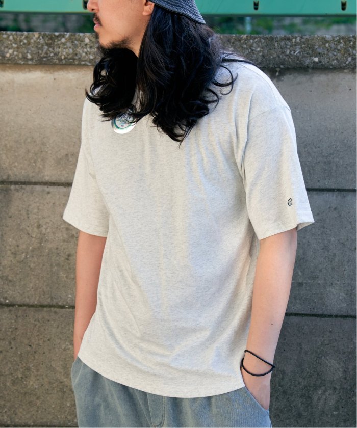 ヴァンス エクスチェンジ VENCE EXCHANGE DISCUS ATHLETIC クルーTシャツ （ブラック） ブラック