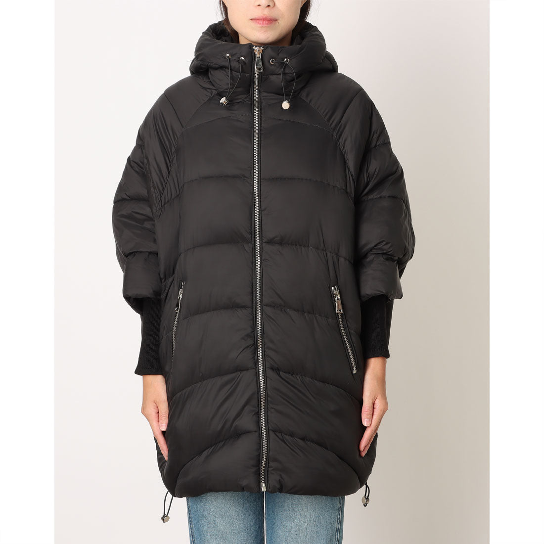 ベスジョーヤ VESGIOIA イタリア製ポリエステルコート （ブラック） ブラック