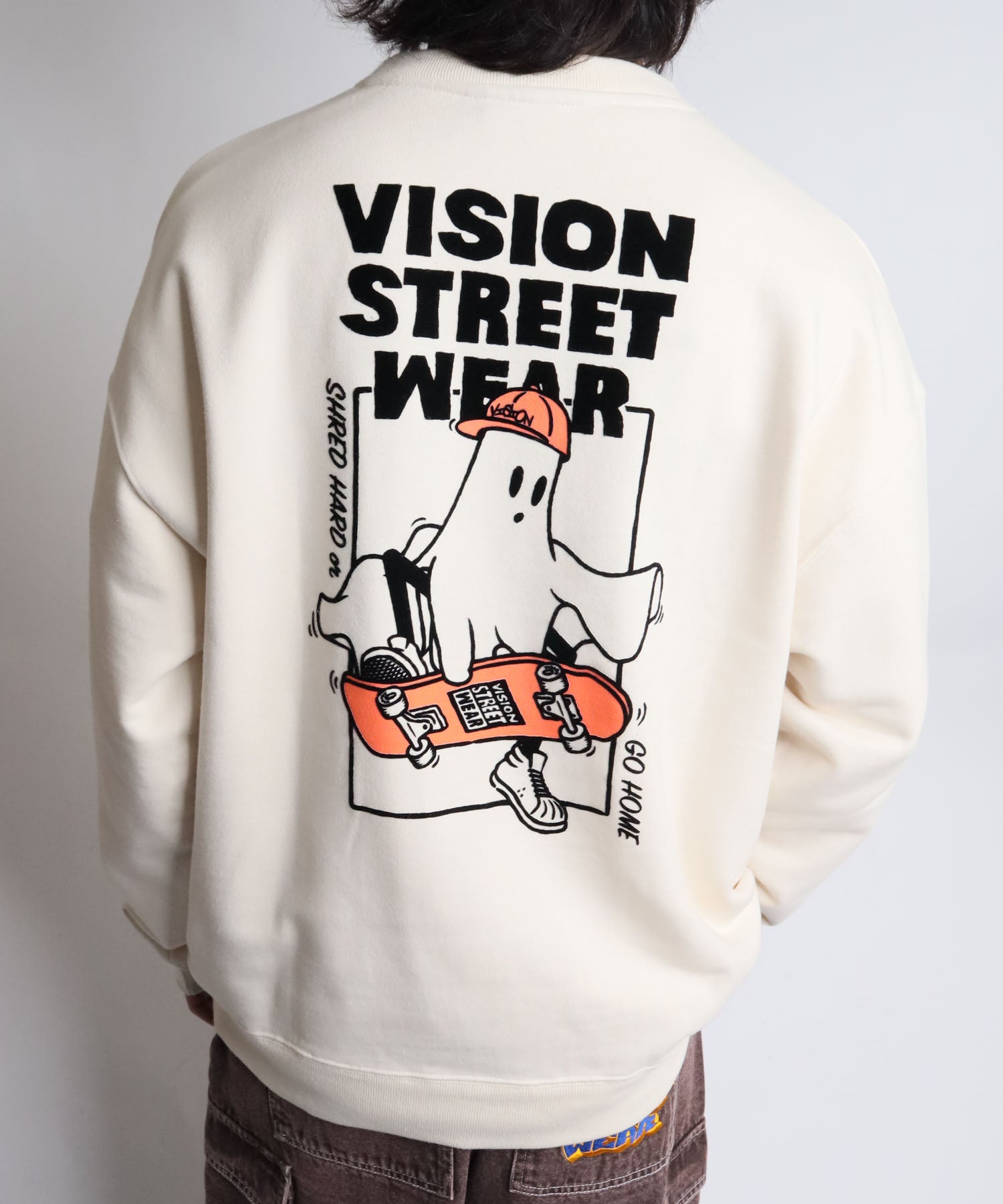 ヴィジョン ストリート ウェア VISION STREET WEAR ゴーストスケータースウェット （オフホワイト） オフホワイト