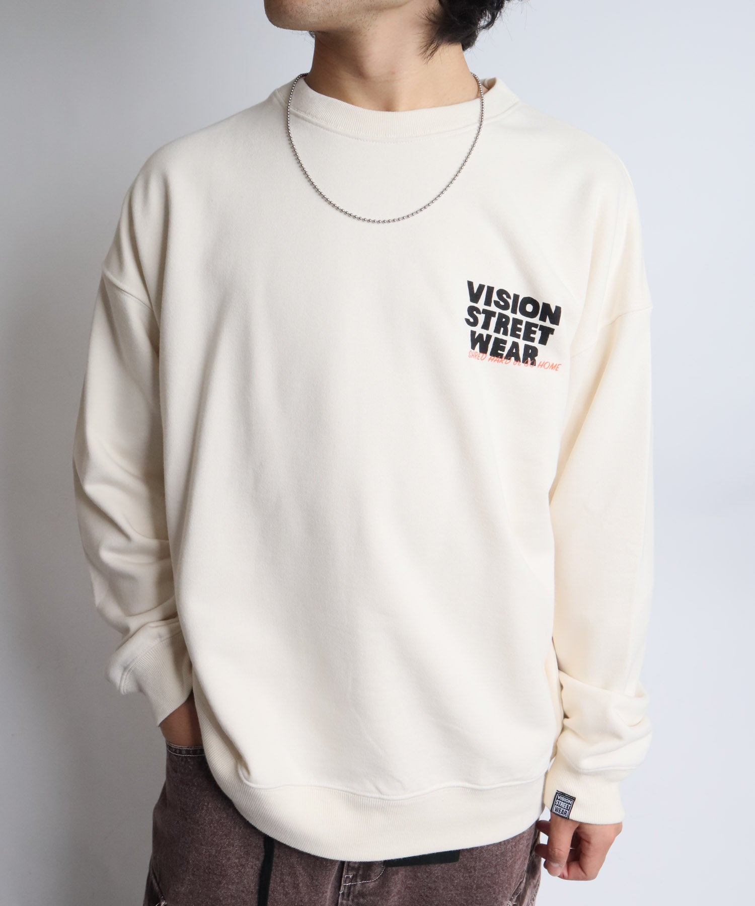 ヴィジョン ストリート ウェア VISION STREET WEAR ゴーストスケータースウェット （オフホワイト） オフホワイト