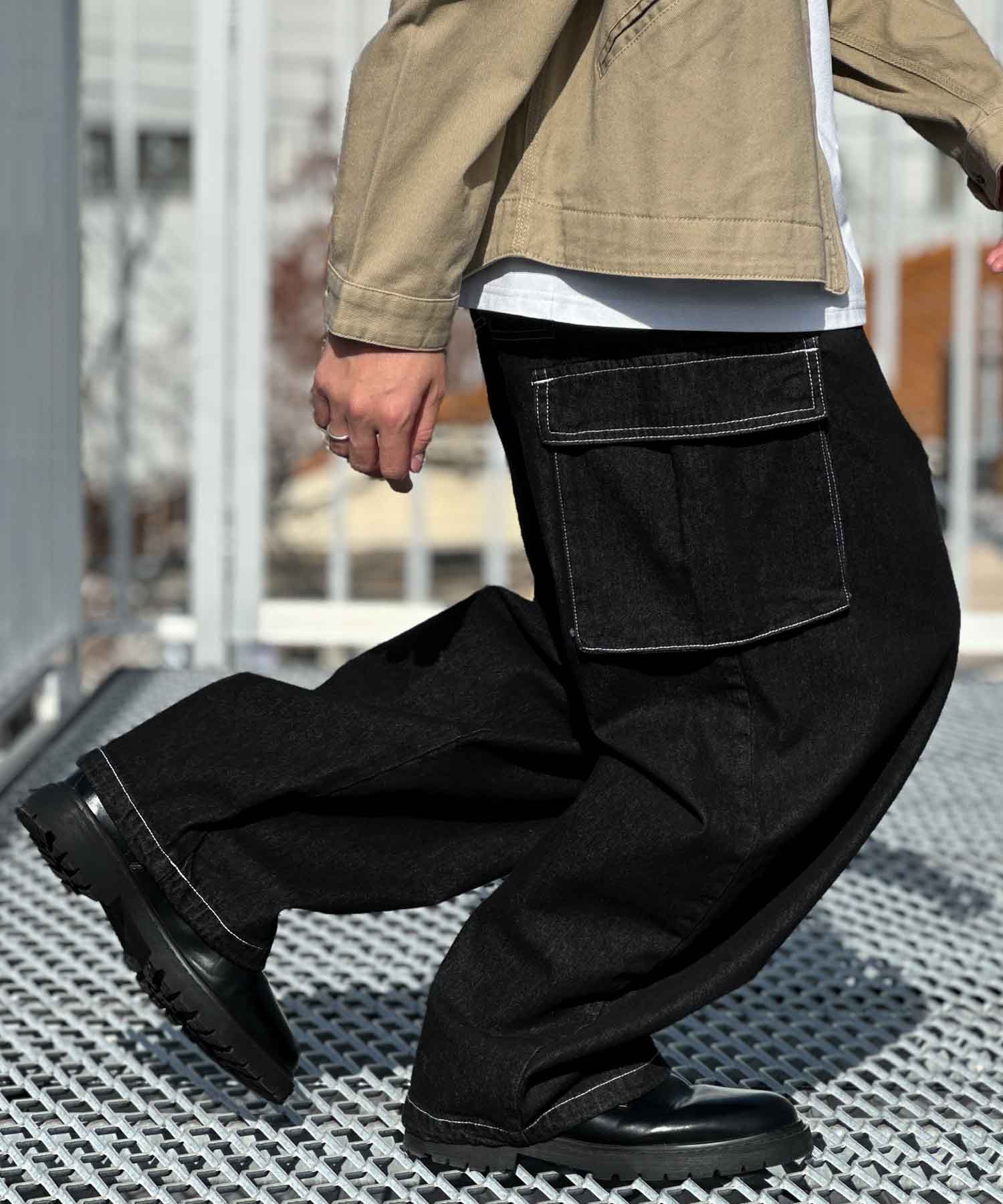 ヴィジョン ストリート ウェア VISION STREET WEAR カラーデニムカーゴパンツ