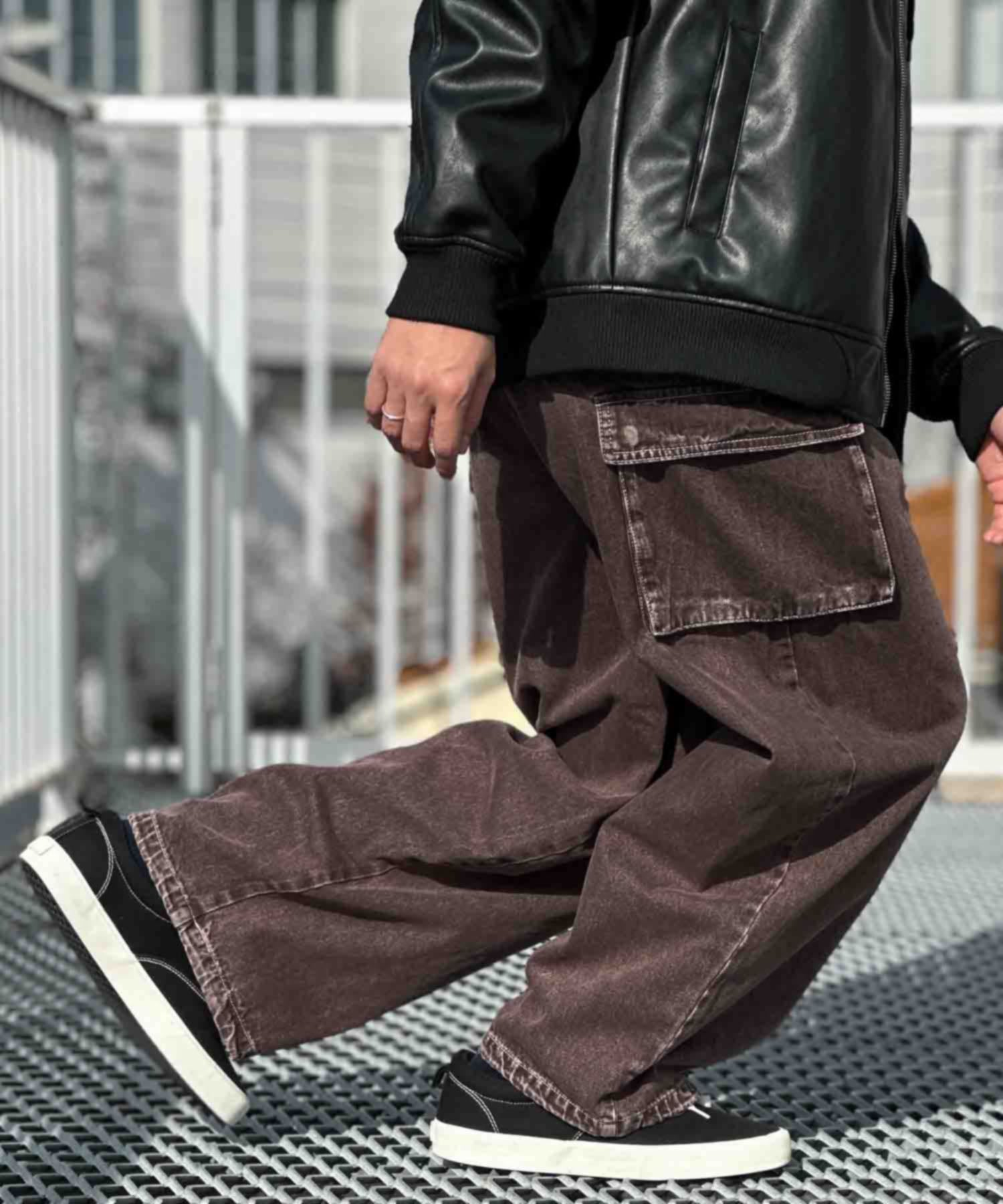 ヴィジョン ストリート ウェア VISION STREET WEAR カラーデニムカーゴパンツ