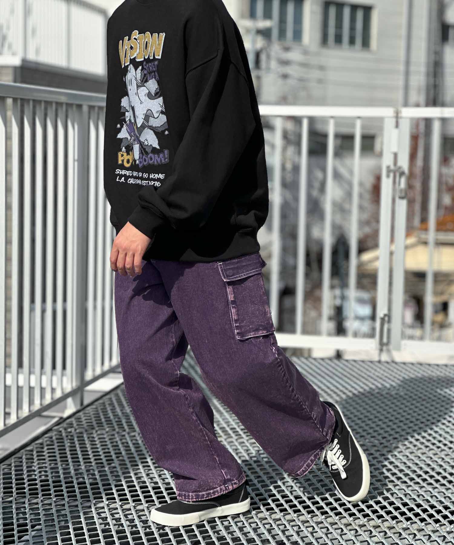 ヴィジョン ストリート ウェア VISION STREET WEAR カラーデニムカーゴパンツ