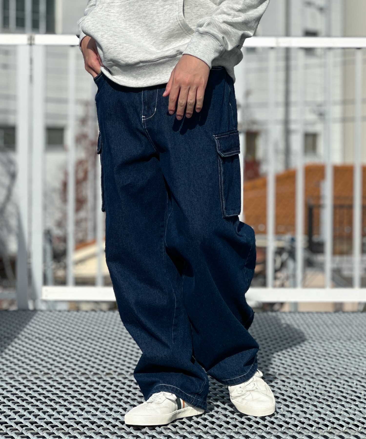 パンツ Grand Cargo Denim Pants VISION STREET WEAR Color Denim Cargo Pants
