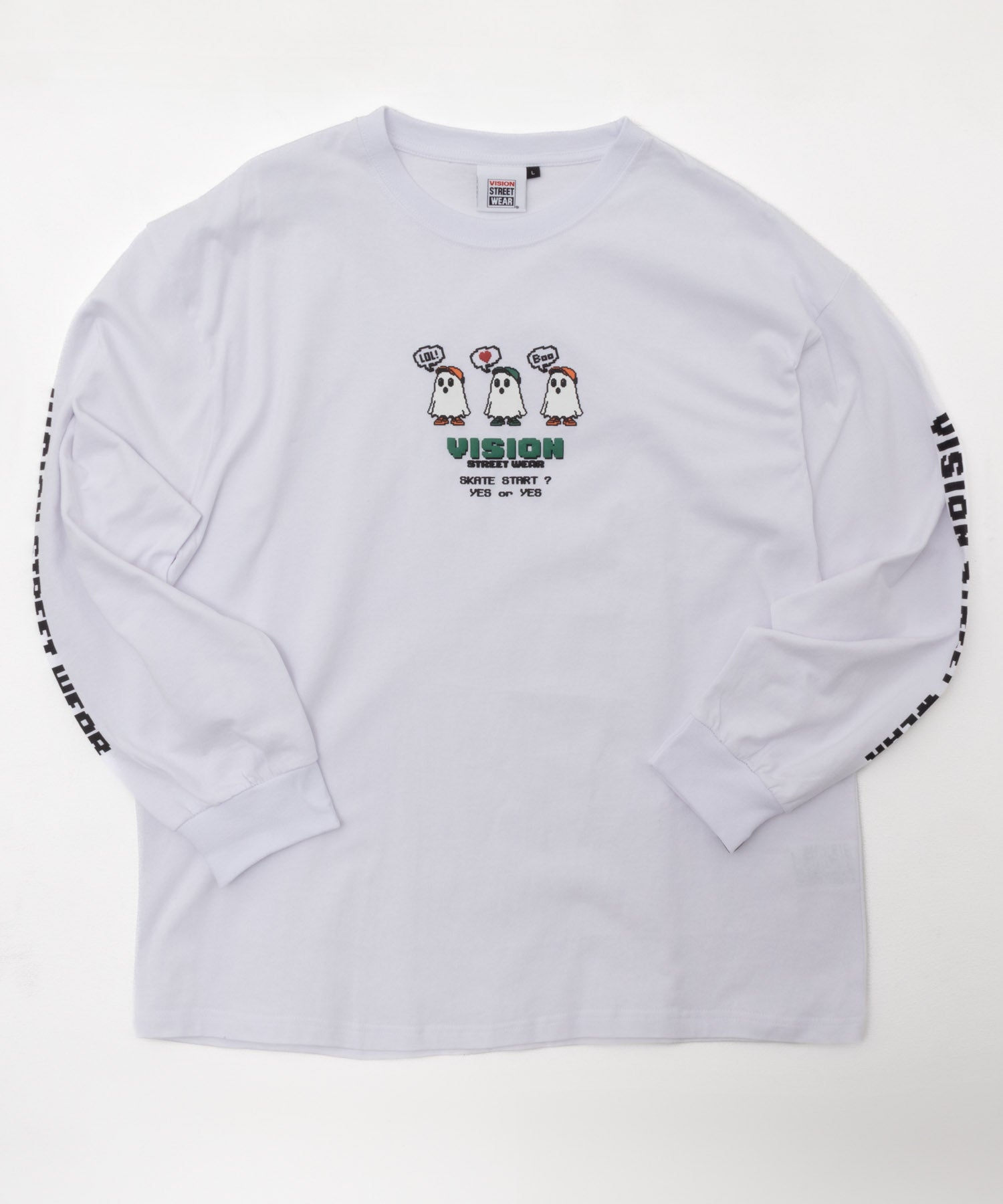 ヴィジョン ストリート ウェア VISION STREET WEAR ピクセルゴースト長袖Tシャツ