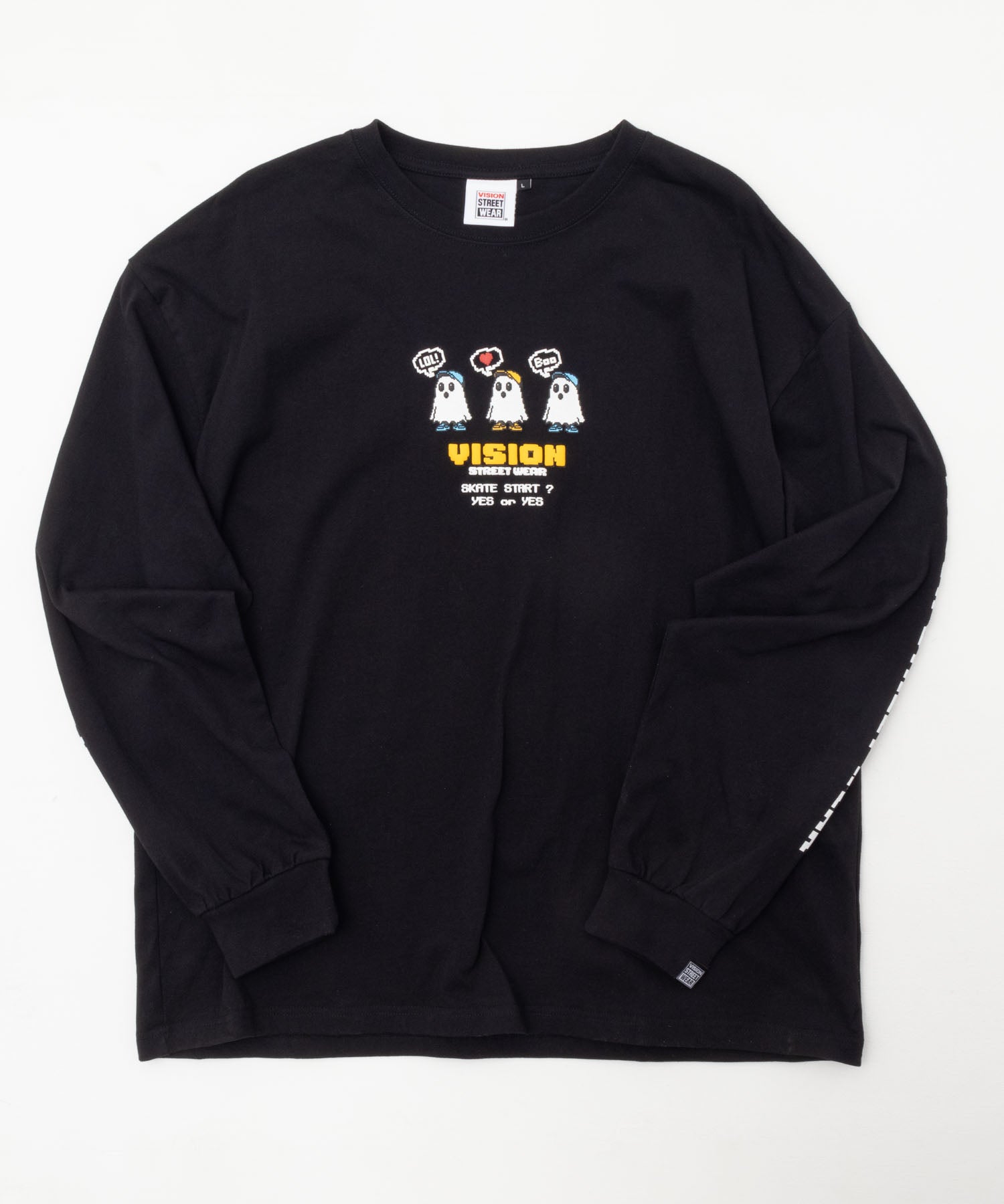 ヴィジョン ストリート ウェア VISION STREET WEAR ピクセルゴースト長袖Tシャツ
