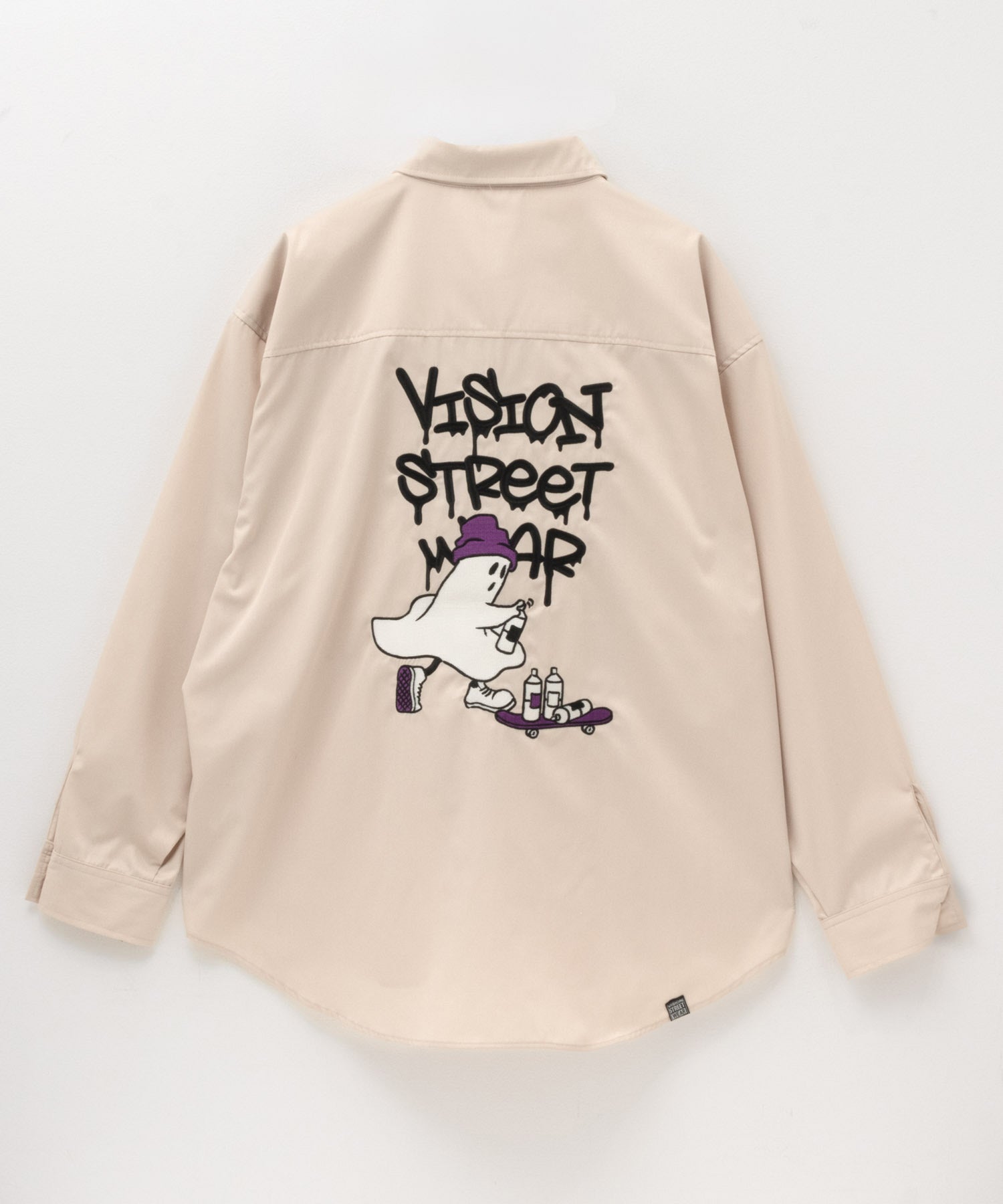 ヴィジョン ストリート ウェア VISION STREET WEAR ゴースト刺繍シャツ