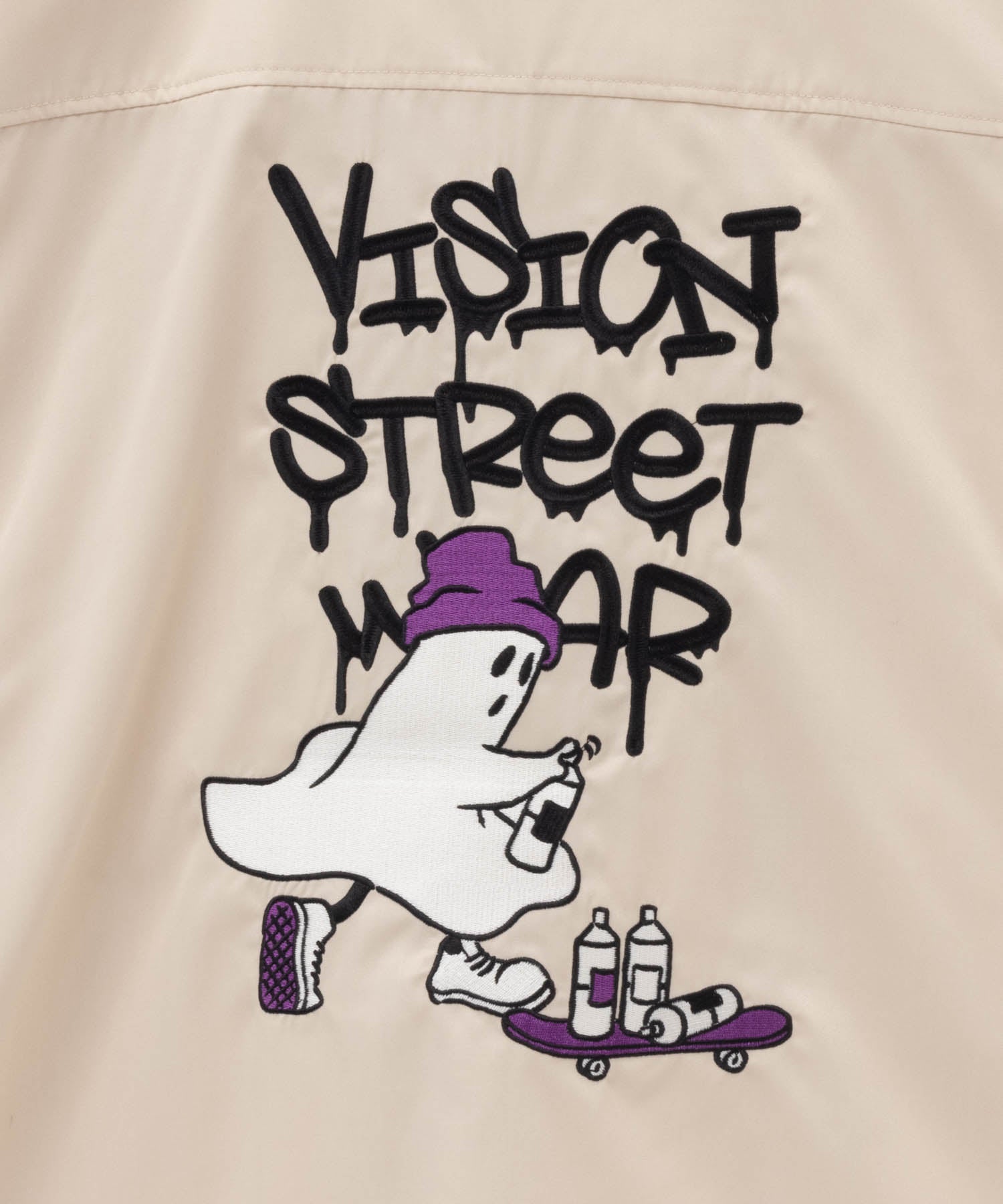 ヴィジョン ストリート ウェア VISION STREET WEAR ゴースト刺繍シャツ