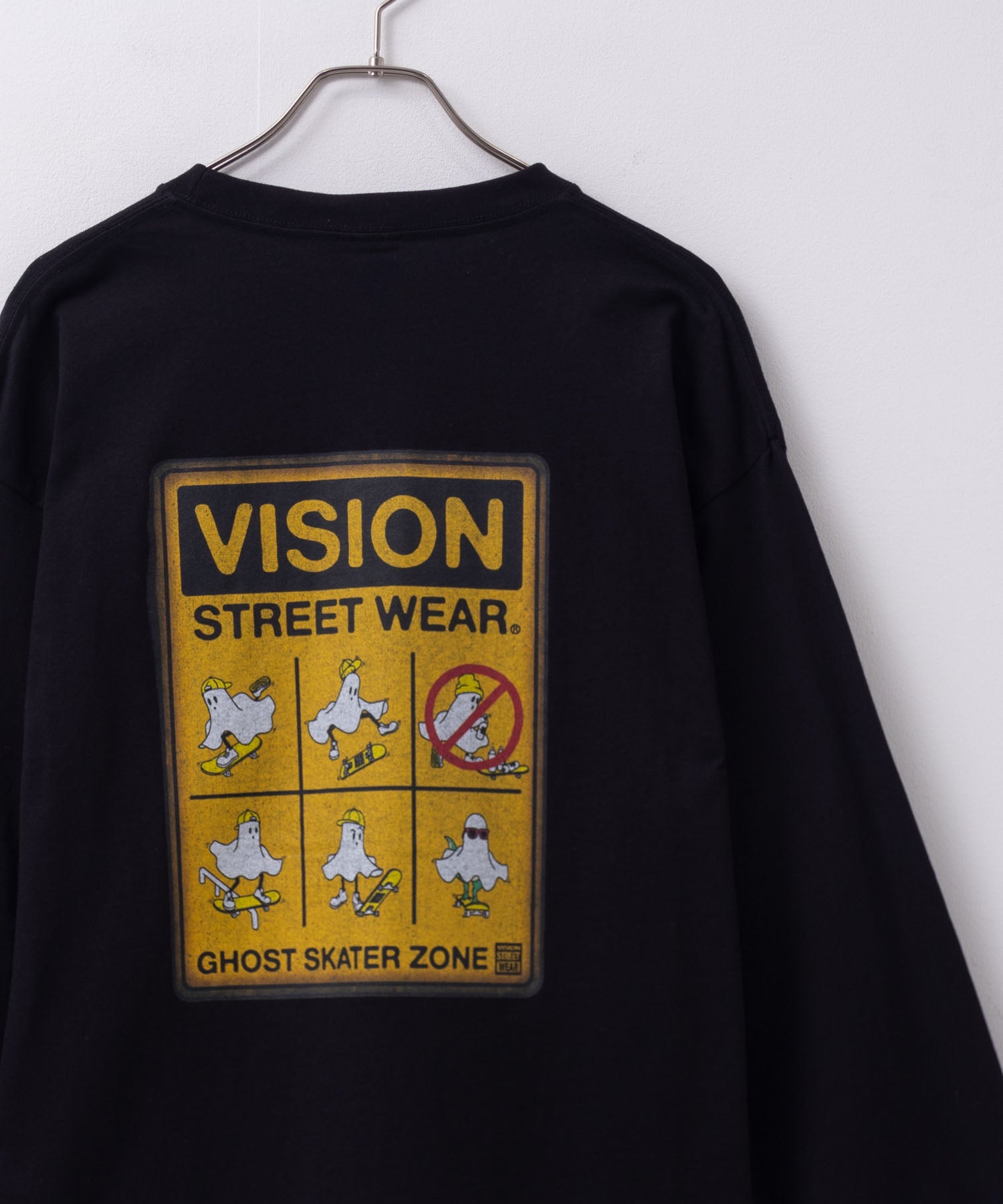 維吉恩街頭服飾 VISION STREET WEAR 鬼魂標誌長袖T恤