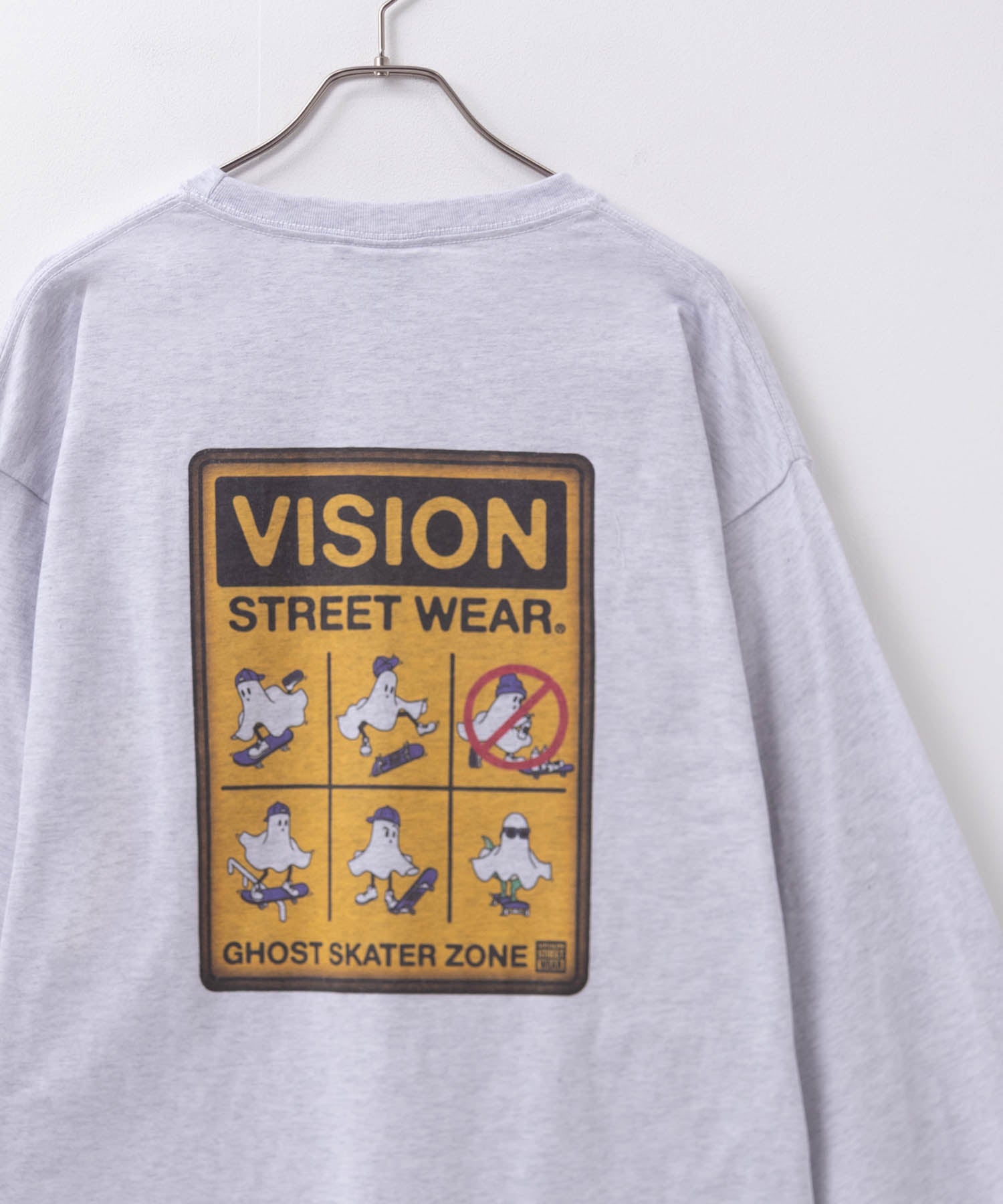維吉恩街頭服飾 VISION STREET WEAR 鬼魂標誌長袖T恤