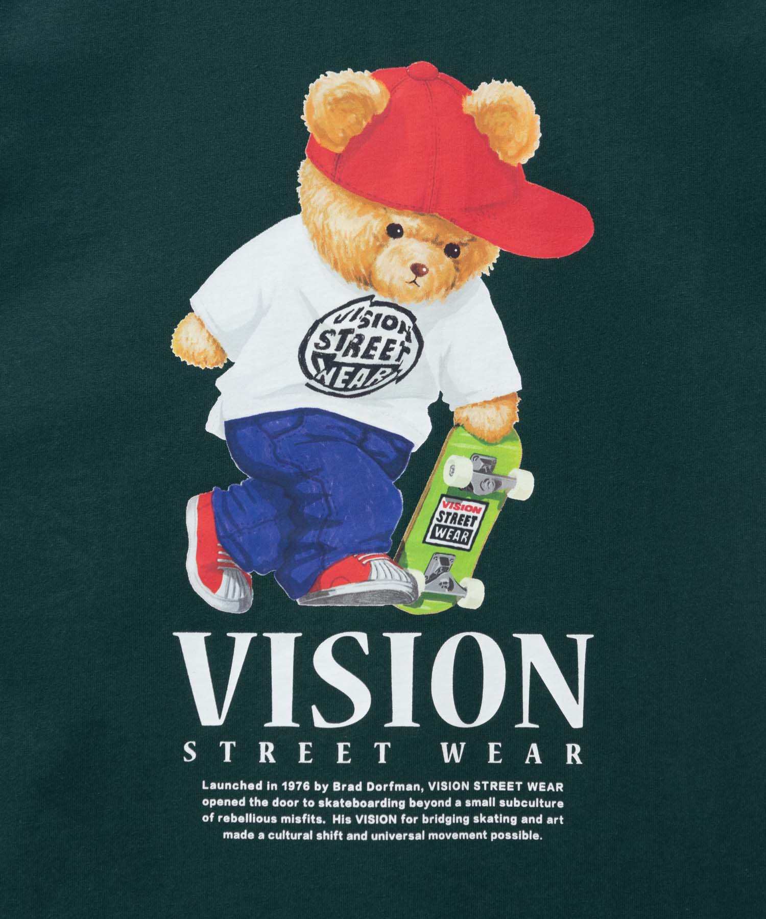 ヴィジョン ストリート ウェア VISION STREET WEAR ベアーロゴプリント長袖Tシャツ （ブラック） ブラック