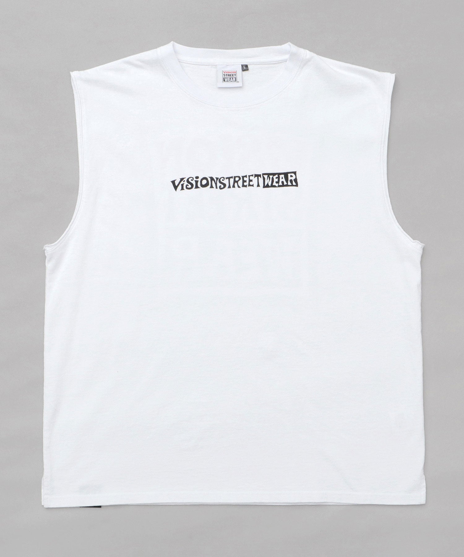 ヴィジョン ストリート ウェア VISION STREET WEAR ビッグシルエット ヴィンテージロゴ ノースリーブTシャツ （ブラック） ブラック