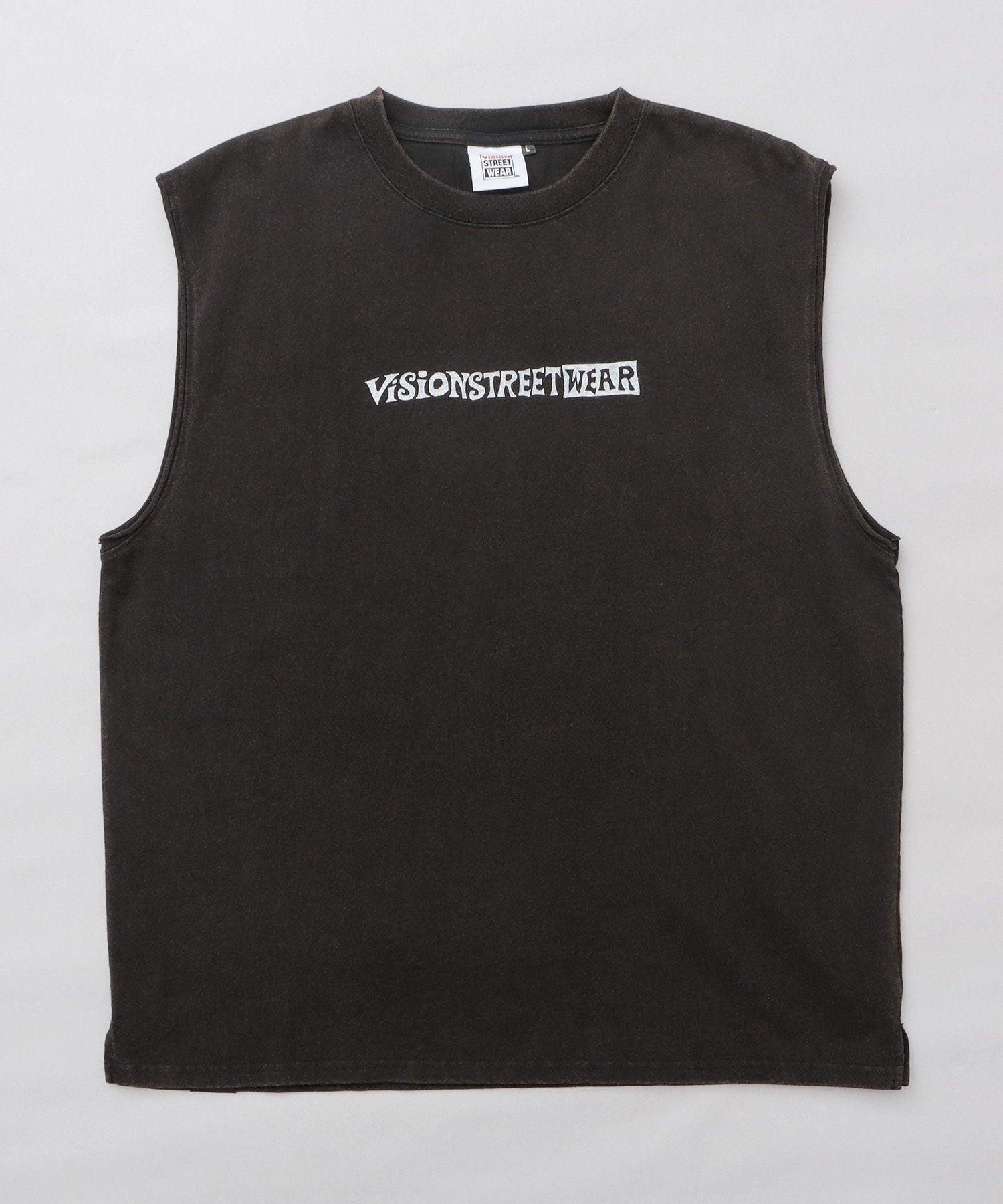 ヴィジョン ストリート ウェア VISION STREET WEAR ビッグシルエット ヴィンテージロゴ ノースリーブTシャツ （ブラック） ブラック