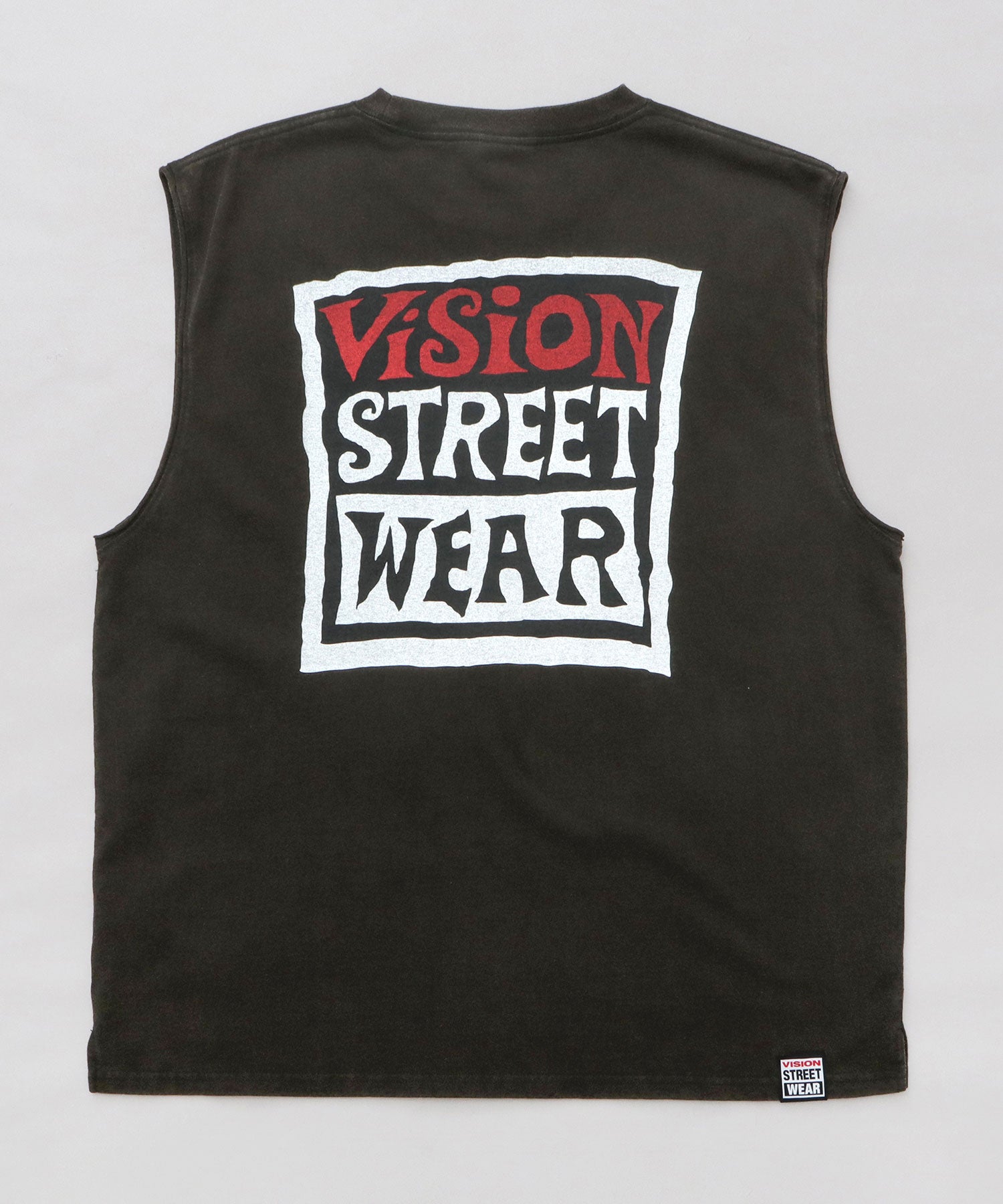 ヴィジョン ストリート ウェア VISION STREET WEAR ビッグシルエット ヴィンテージロゴ ノースリーブTシャツ （ブラック） ブラック