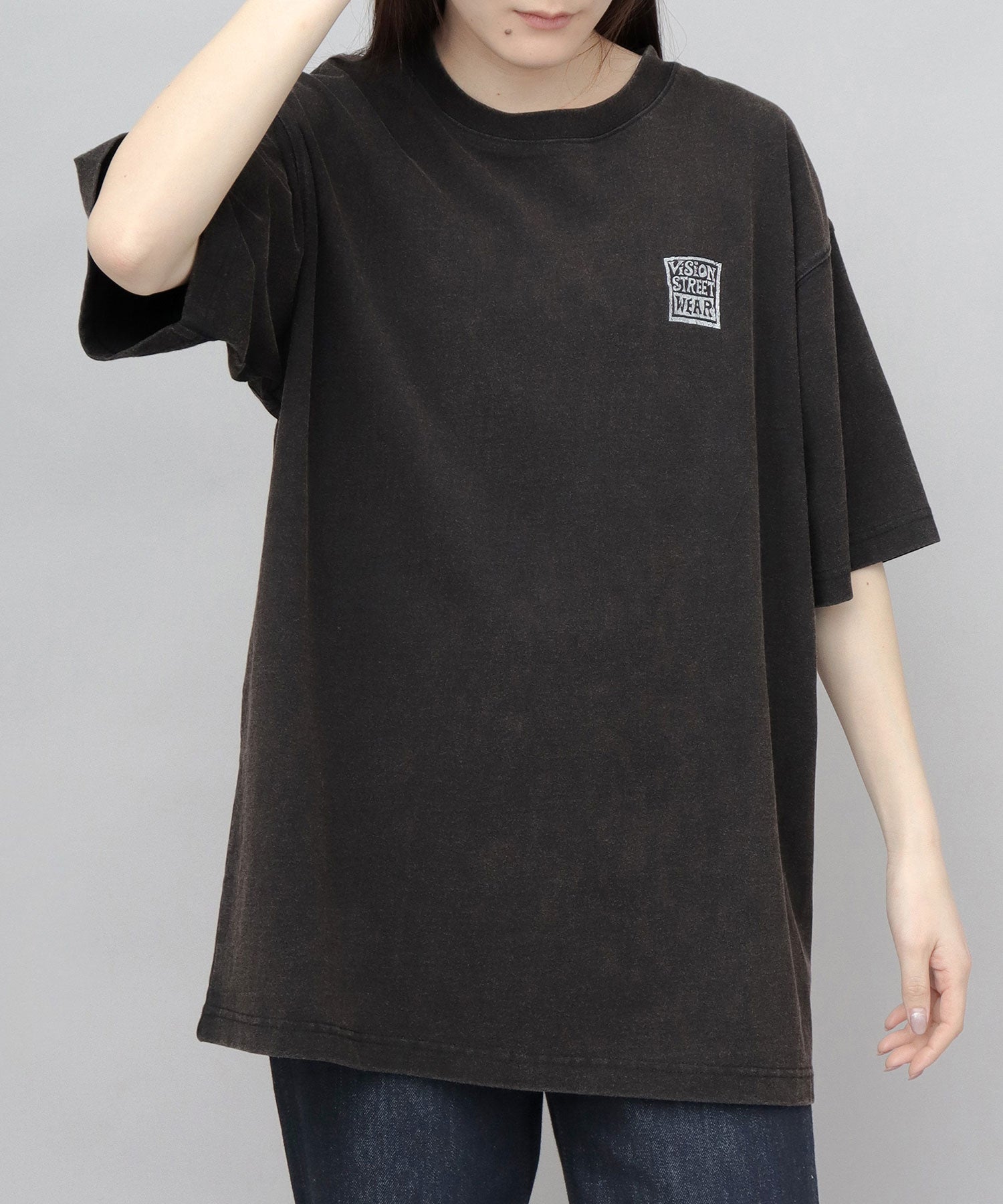 ヴィジョン ストリート ウェア VISION STREET WEAR ビッグシルエット ヴィンテージロゴ Tシャツ （ブラック） ブラック