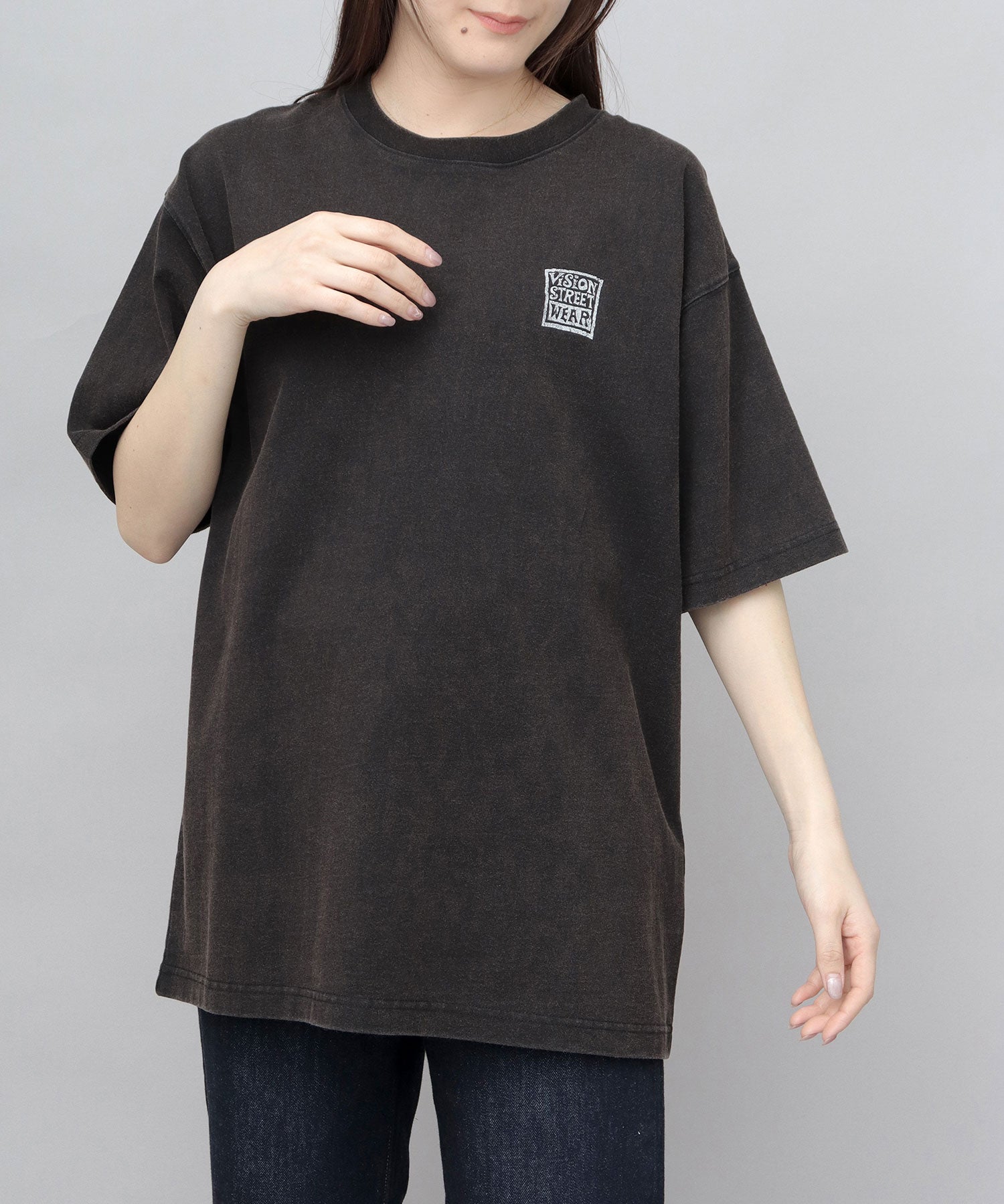 ヴィジョン ストリート ウェア VISION STREET WEAR ビッグシルエット ヴィンテージロゴ Tシャツ （ブラック） ブラック