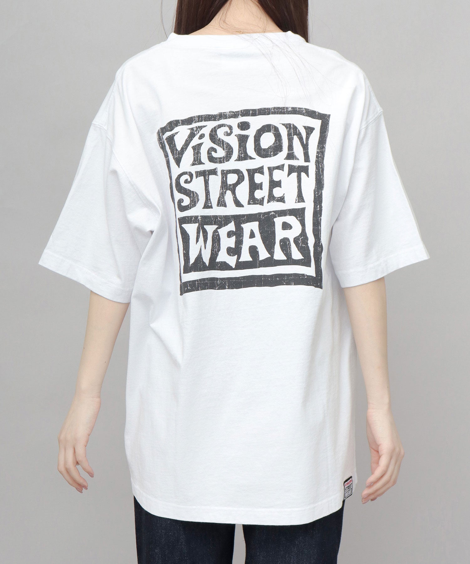 ヴィジョン ストリート ウェア VISION STREET WEAR ビッグシルエット ヴィンテージロゴ Tシャツ （ホワイト） ホワイト