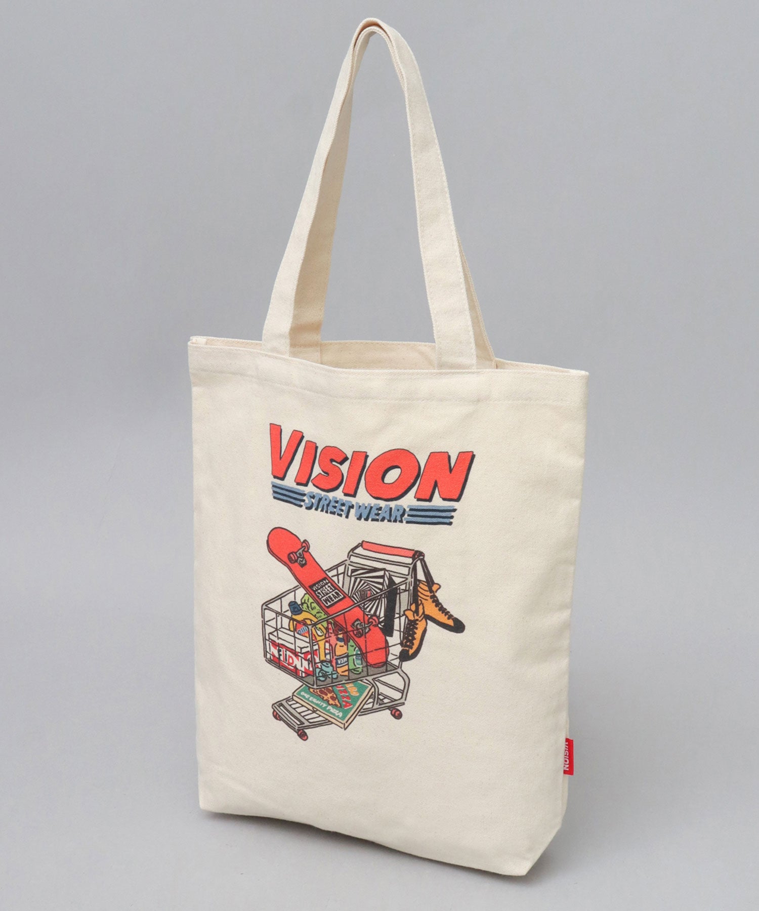 ヴィジョン ストリート ウェア VISION STREET WEAR ヴィジョンストリートウェア キャンバス トートバッグ 縦型 通勤 通学 ショッピン