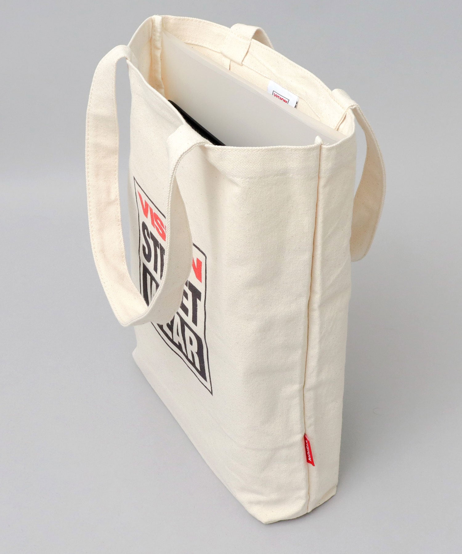 ヴィジョン ストリート ウェア VISION STREET WEAR ヴィジョンストリートウェア キャンバス トートバッグ 縦型 通勤 通学 ショッピン