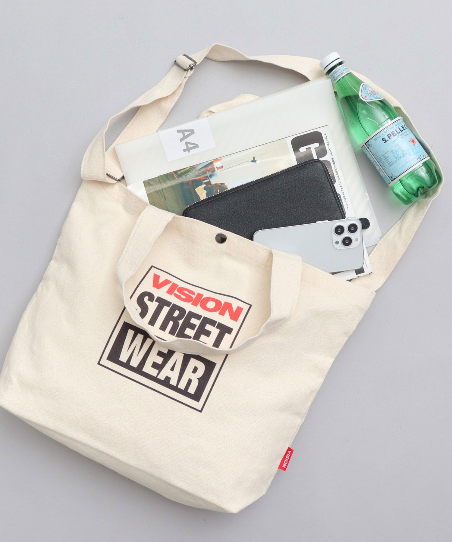ヴィジョン ストリート ウェア VISION STREET WEAR ヴィジョンストリートウェア 2WAY キャンバス ショルダーバッグ トートバッグ