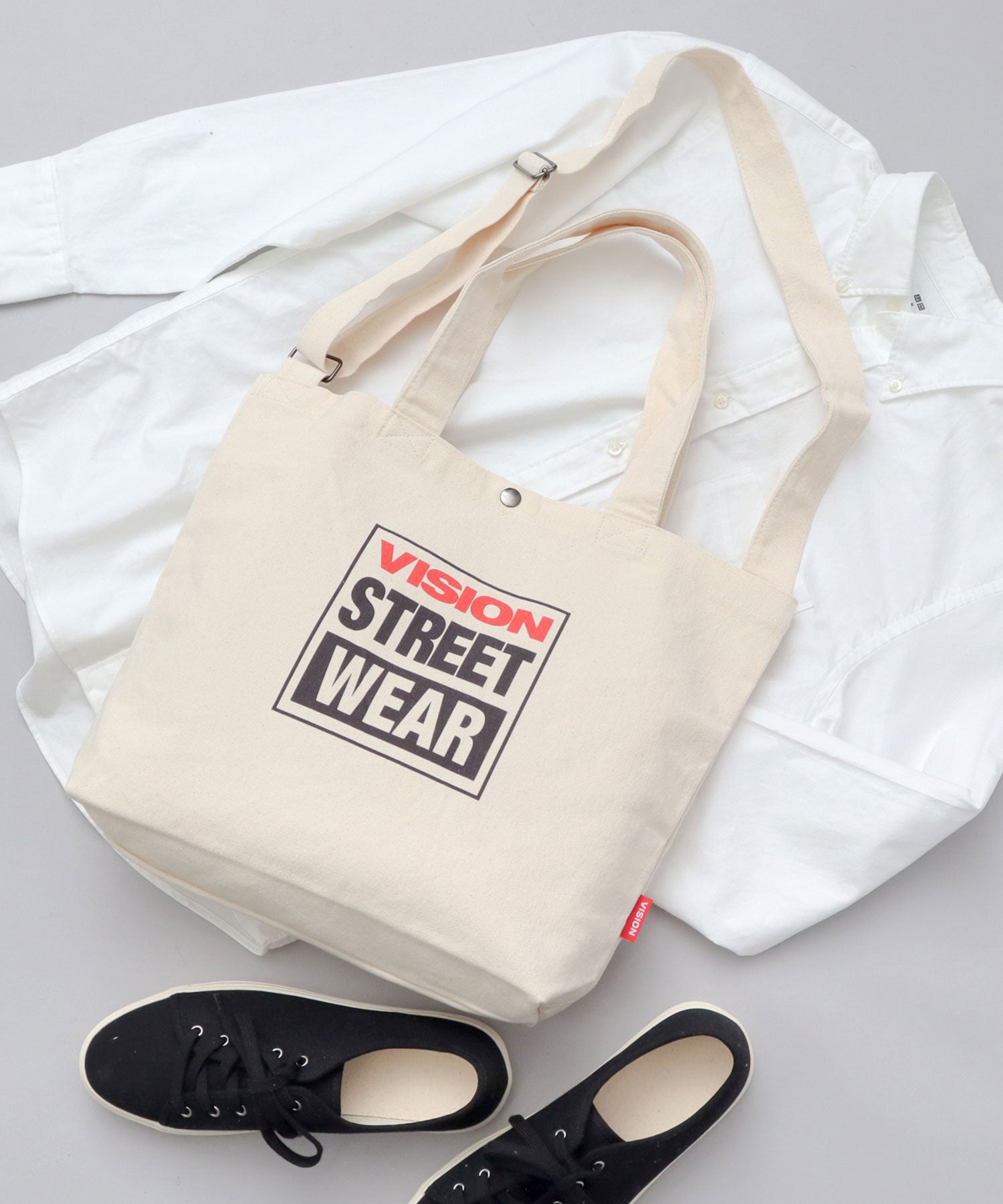 ヴィジョン ストリート ウェア VISION STREET WEAR ヴィジョンストリートウェア 2WAY キャンバス ショルダーバッグ トートバッグ