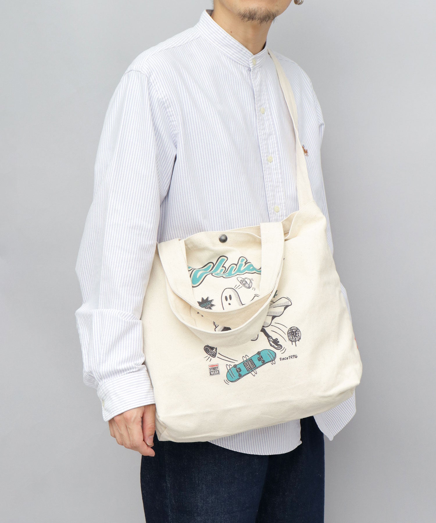 ヴィジョン ストリート ウェア VISION STREET WEAR ヴィジョンストリートウェア 2WAY キャンバス ショルダーバッグ トートバッグ