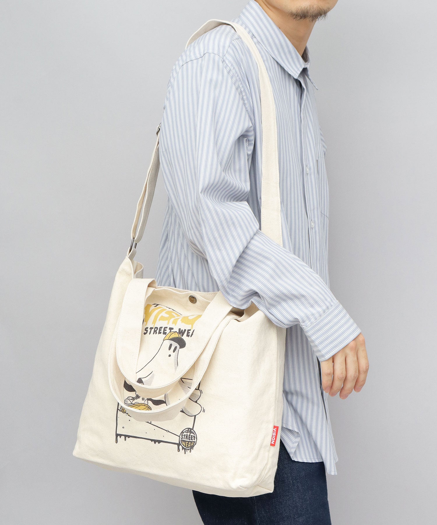 ヴィジョン ストリート ウェア VISION STREET WEAR ヴィジョンストリートウェア 2WAY キャンバス ショルダーバッグ トートバッグ