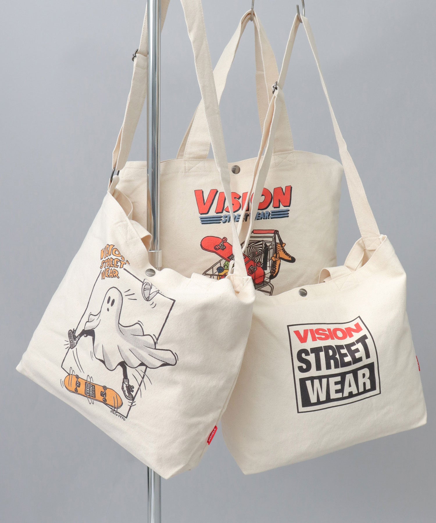 ヴィジョン ストリート ウェア VISION STREET WEAR ヴィジョンストリートウェア 2WAY キャンバス ショルダーバッグ トートバッグ