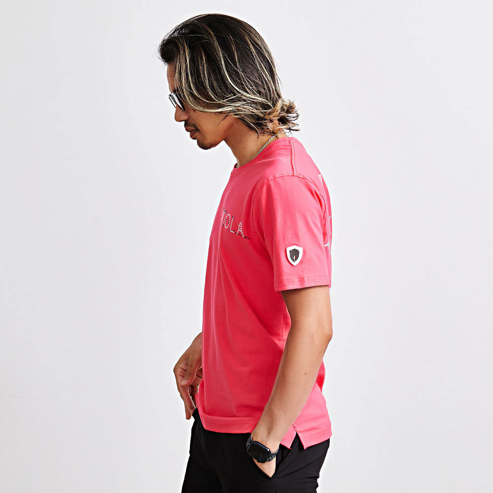 ヴィオラ VIOLA VIOLA P.T入りクルー半袖Tシャツ （3-3(BLACK/ブラック)） 3-3(BLACK/ブラック)