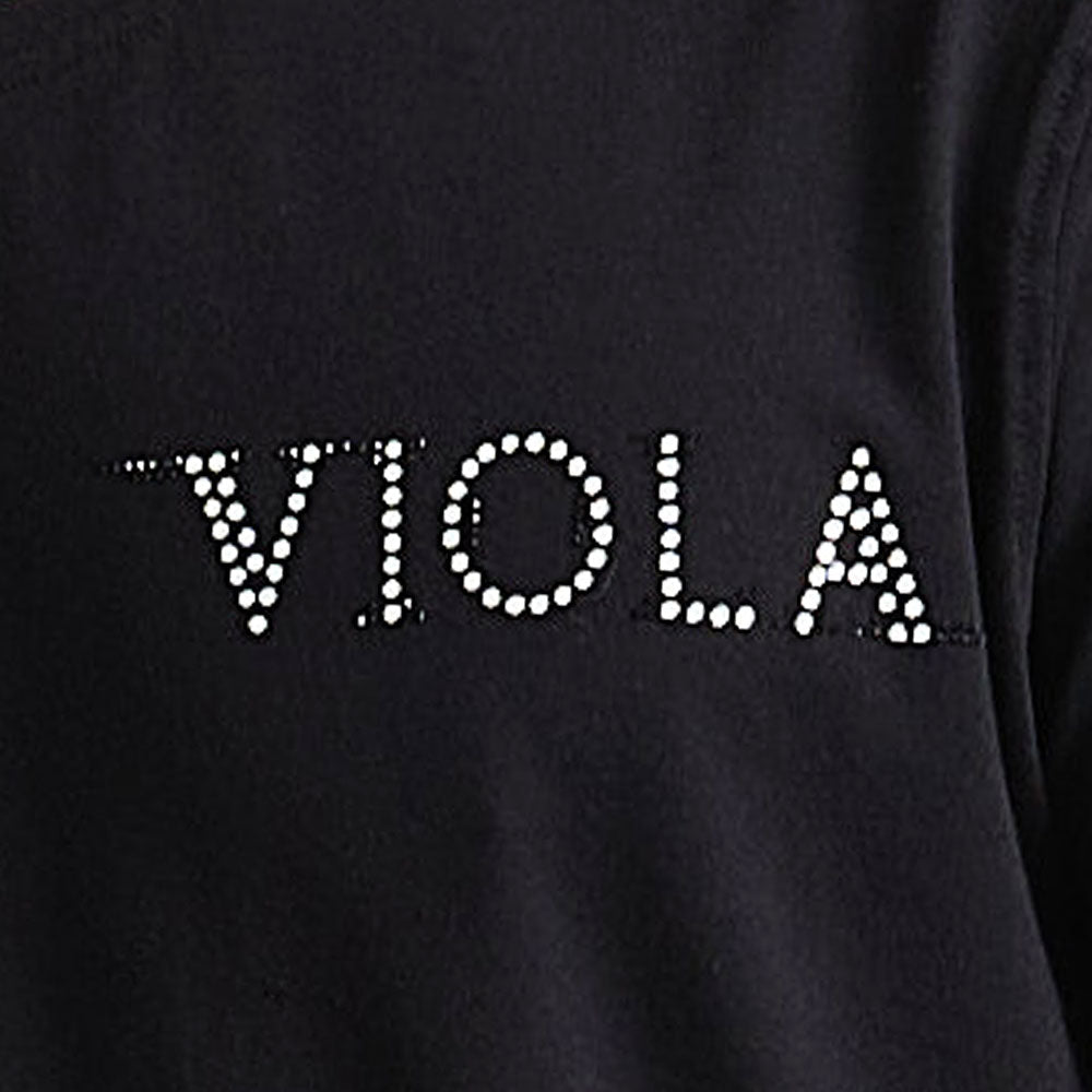 ヴィオラ VIOLA VIOLA P.T入りクルー半袖Tシャツ （3-3(BLACK/ブラック)） 3-3(BLACK/ブラック)