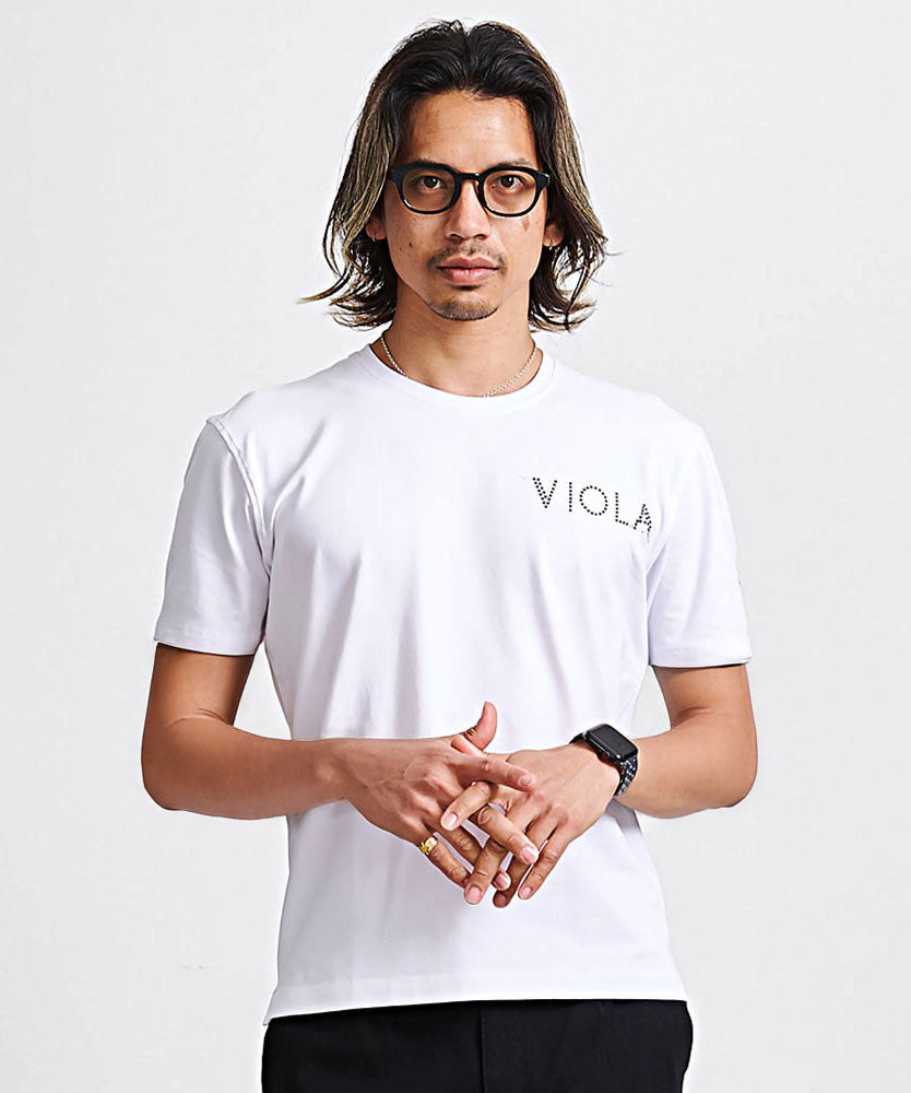 ヴィオラ VIOLA VIOLA P.T入りクルー半袖Tシャツ （3-1(WHITE/ホワイト)） 3-1(WHITE/ホワイト)