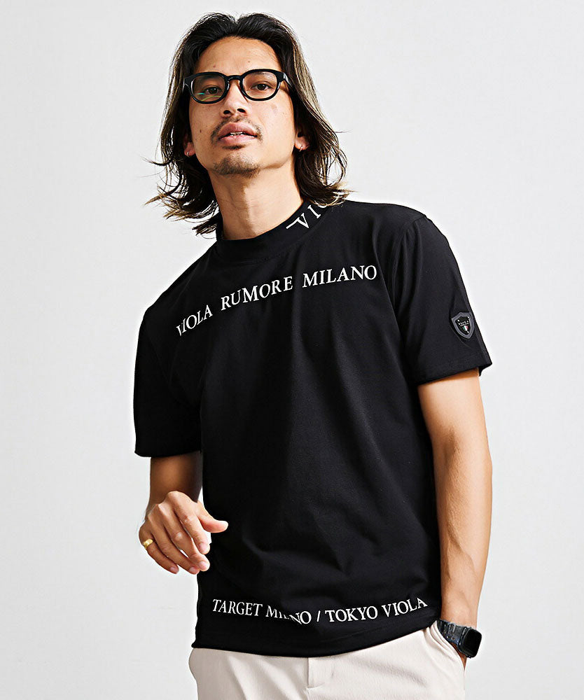 ヴィオラ VIOLA VIOLA モックネック半袖Tシャツ （3-3(BLACK/ブラック)） 3-3(BLACK/ブラック)