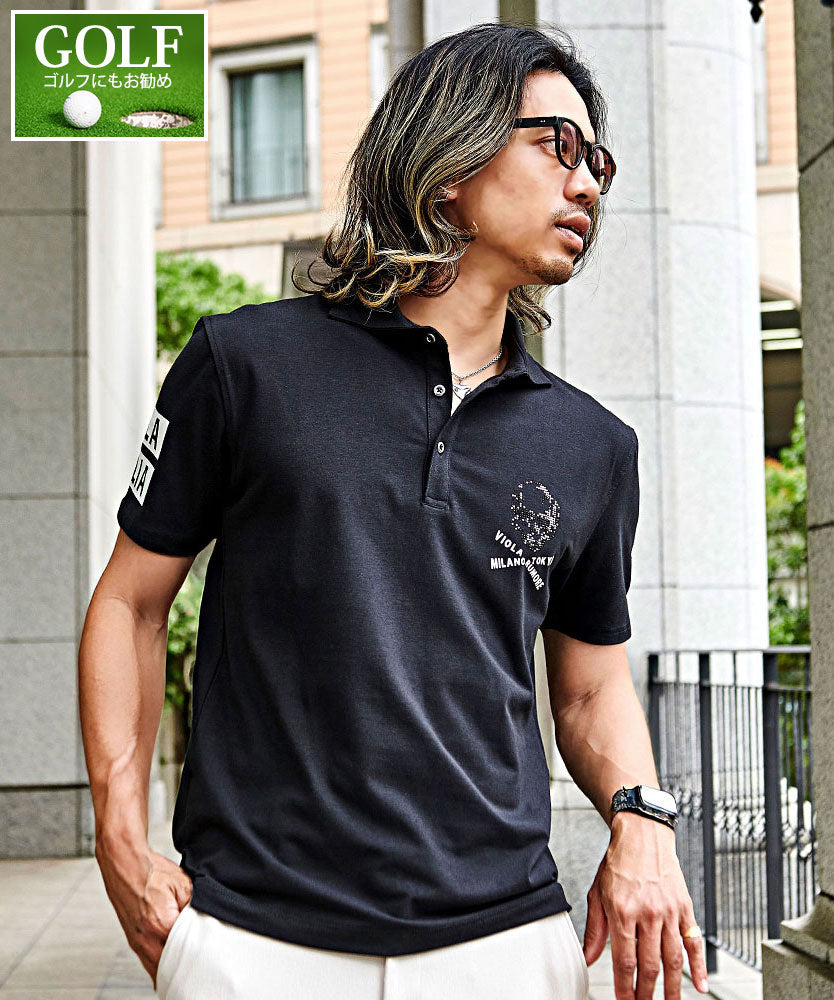 ヴィオラ VIOLA VIOLA P.T入り半袖ポロ （3-3(BLACK/ブラック)） 3-3(BLACK/ブラック)