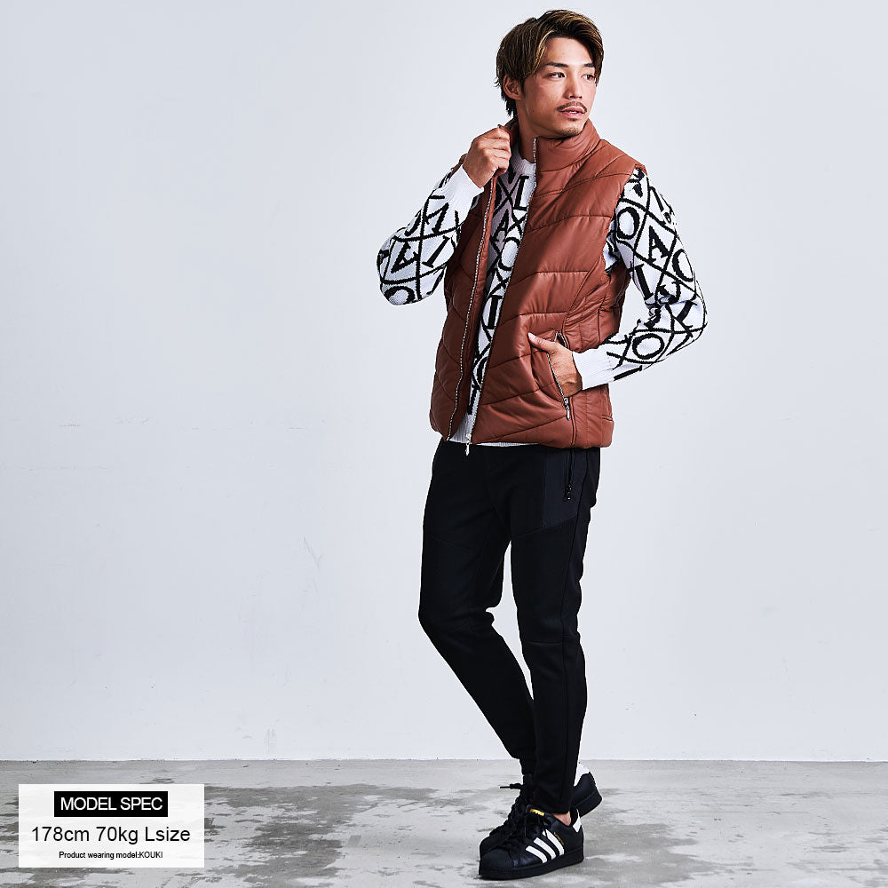 ヴィオラ VIOLA VIOLA PU中綿ベスト （3-3(BLACK/ブラック)） 3-3(BLACK/ブラック)