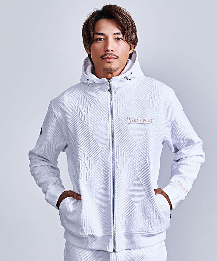 ヴィオラ VIOLA VIOLA 接結JQ長袖ZIPパーカー （3-1(O.WHITE/オフホワイト)） 3-1(O.WHITE/オフホワイト)