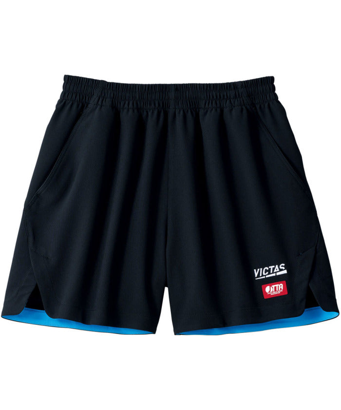 ヴィクタス VICTAS VICTAS ヴィクタス 卓球 インサイド ヘムカラー ゲームパンツ INSIDE HEM COLOR GP パ （BK/TQ） BK/TQ