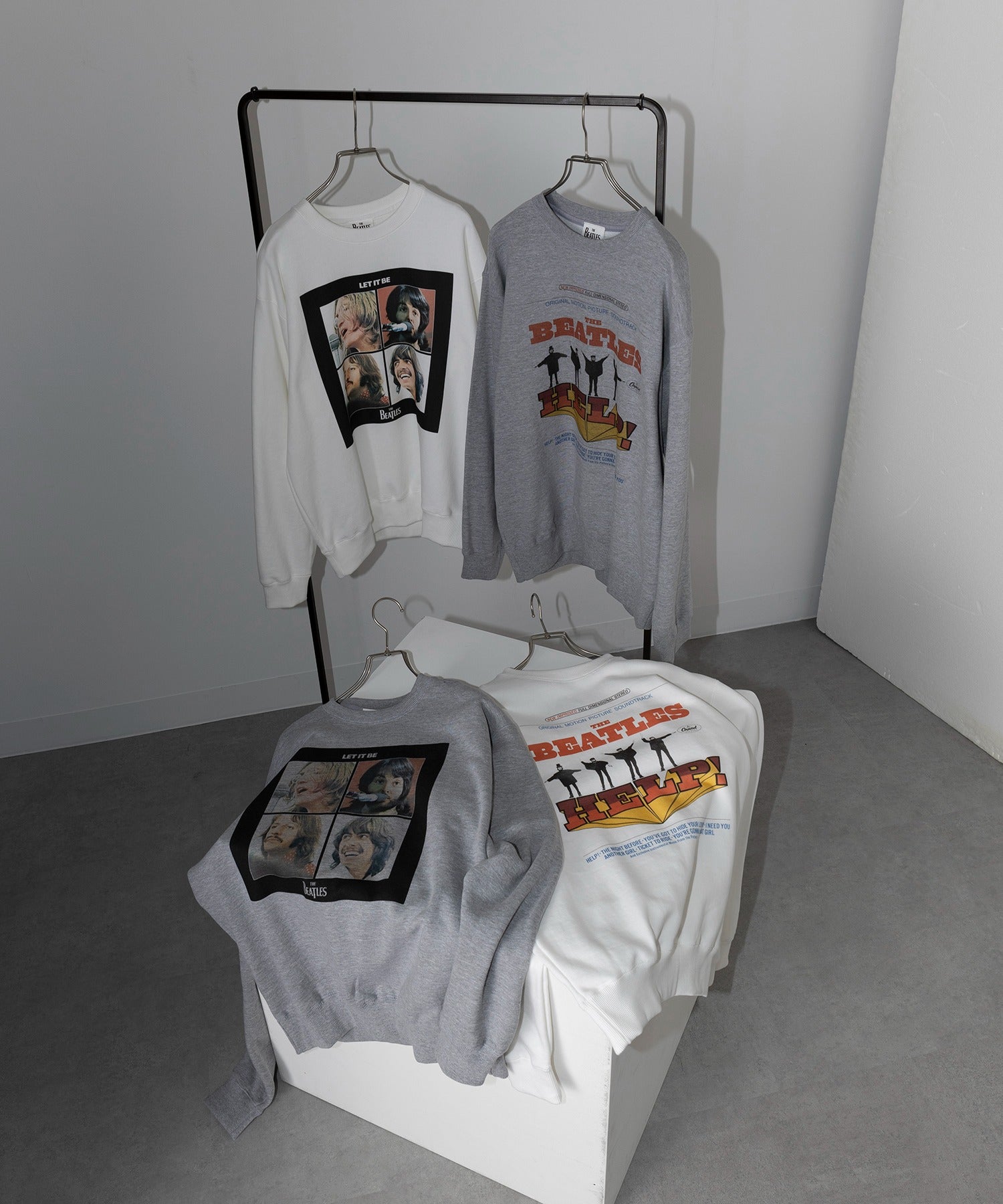 vieux by MAISON BREEZE トップス スウェット ザ・ビートルズ vintage print sweatshirt THE BEATLES （ホワイト系1） ホワイト系1