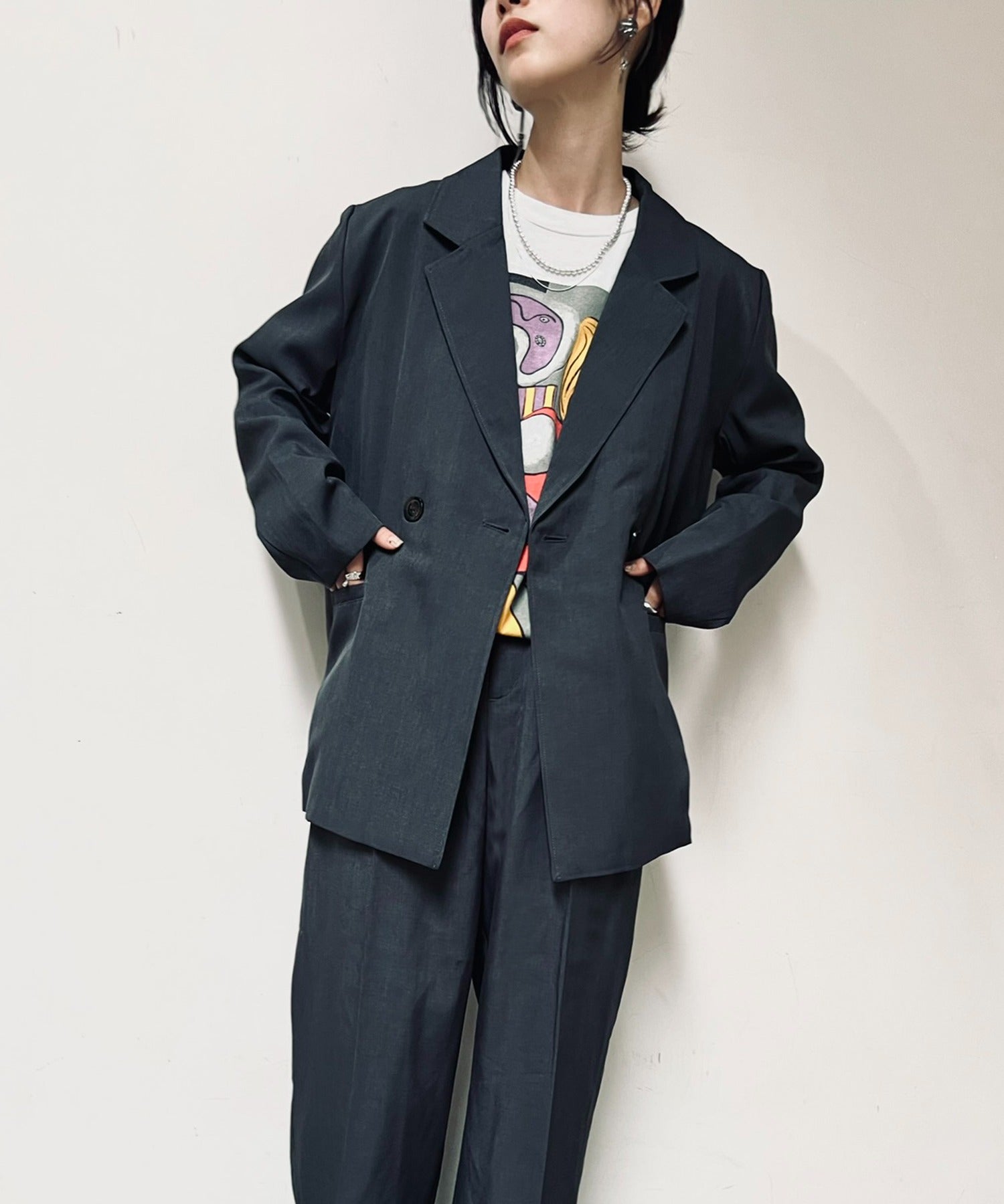 ヴィユー バイメゾンブリーズ vieux by MAISON BREEZE Center press pants #1 （グレー） グレー
