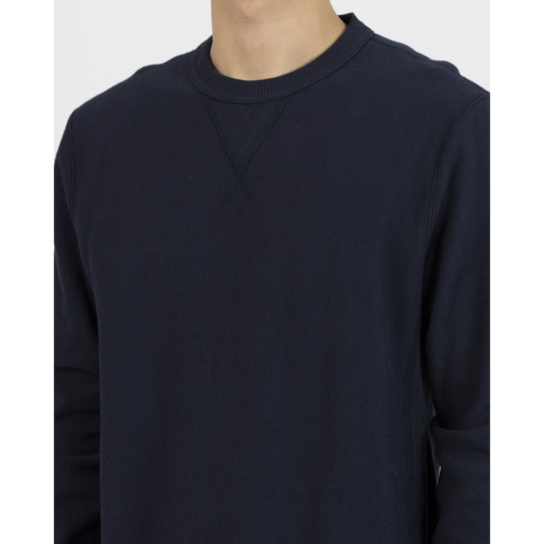 ヴィクトリアアスレチックス VICTORIA ATHLETICS VICTORIA ATHLETICS REVERS-GRAIN CREW NECKヴィクトリアアスレチックス リバースグレイン クルーネック （ネイビー） ネイビー