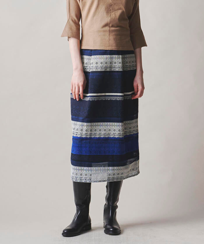 Viaggio Blu 【Viaggio Blu】 Border Lace Skirt